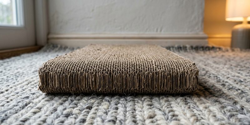 cardboard floor scratcher