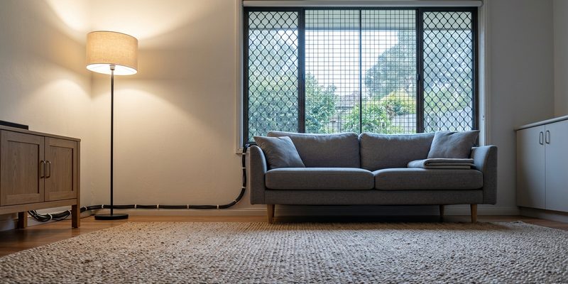 tidy living room interior