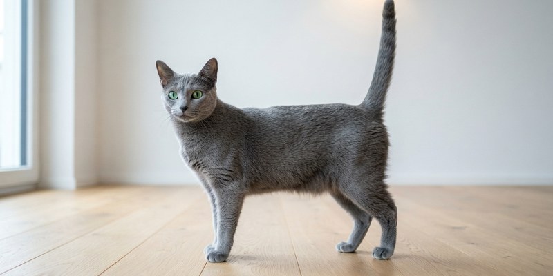 cat standing on wooden