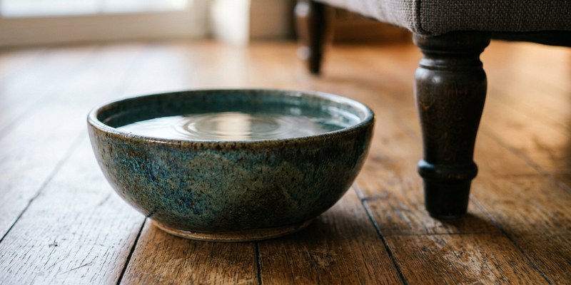 bowl of water on
